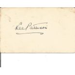 Lee Pattison signed album page. July 22, 1890, Grand Rapids, Wisconsin, December 22, 1966,