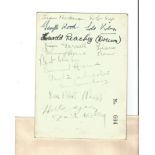 Victor Silvester signed on reverse of ticket to his 1943 performance. 25 February 1900 - 14 August