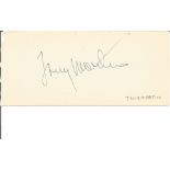 Tony Martin 1930s, 40s pop singer actor signature piece. Good Condition. All signed pieces come with