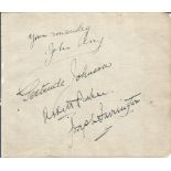Gertrude Johnson signed album page. 13 September 1894, 28 March 1973 was an Australian coloratura