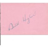 David Hughes signed album page. English keyboardist who played in different new wave bands, and