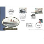 RMS Queen Mary 70th ann cover from Internetstamps 2006, GB stamps and US postmarks. Good