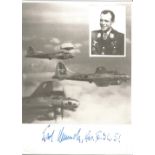 World War Two Karl Rammelt 7x5 signed b/w photo. Karl Rammelt was a German Luftwaffe ace and