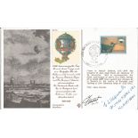 Wg Cdr E A Shipman AFC 41 Sqn Battle of Britain WW2 fighter ace signed First Flight balloon cover.