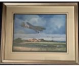 World War Two original painting Return to Reload for ROB ROY Douglas Dakota of 575 Squadron over
