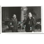 World War Two German Field Marshals Erwin Von Witzleben and Hugo Sperrle signed 5x3 b/w photo