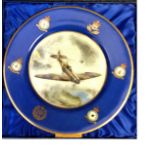 World War Two RAF Royal Worcester commemorative plate 50th Anniversary Battle of Britain limited