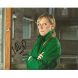 Lesley Sharp Actress Signed 8x10 Photo. Good Condition. All signed pieces come with a Certificate