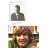 Actors 3 Signed Photos Richard O'sullivan, Peter Cleall & Ralph Ineson. Good Condition. All signed