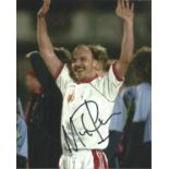 Mike Phelan Signed Manchester United 8x10 Photo. Good Condition. All signed pieces come with a