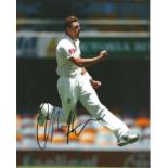 James Pattinson Signed Australia Cricket 8x10 Photo. Good Condition. All signed pieces come with a