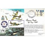 WW2 Battle of Britain pilot Benny Bent 25 Sqn signed 50th ann BOB cover RAFA11 Major Assault,