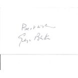 George Baker signed 5x3 white card. Good Condition. All signed pieces come with a Certificate of