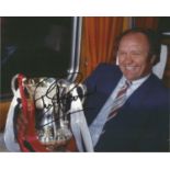 Ron Atkinson Signed Manchester United Fa Cup 8x10 Photo. Good Condition. All signed pieces come with