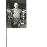 Henry Cooper signed 7x5 black and white photo. Good Condition. All signed pieces come with a