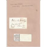 Lord John Russell signed free front envelope. With red seal to reverse, sent privately to the