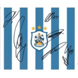 Huddersfield Town Multi Signed Club Crest 8x10 Photo Inc. Mooy, Wagner Etc. Good Condition. All