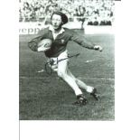 Jpr Williams 10x8 Signed black and white Photo Pictured In Action For Wales. Good Condition. All