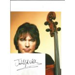 Julian Lloyd Webber signed white card with 10x8 colour photo. Good Condition. All signed pieces come