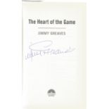 Jimmy Greaves hardback book titled The Heart of the Game signed on the inside title page. Good