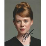 Zoe Boyle Actress Signed Downton Abbey 8x10 Photo. Good Condition. All signed pieces come with a