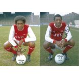 Football Autographed Chris Whyte , Raphael Meade Photos, Superb Images Depicting The Arsenal Players