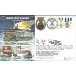Sinking of the Bismarck 50th ann cover JS50, 41, 5 signed by Swordfish pilots Paul Jackson 825