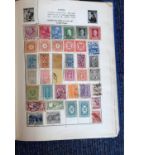 Pelam Junior Stamp Album with Worldwide collection of approx. 50 pages of stamps, few hundred in