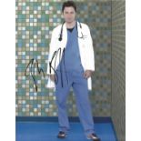 Zach Braff signed 10 x 8 colour Scrubs Portrait Photo, from in person collection autographed at