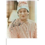 Robin Williams signed 10x8 colour photo from Mork and Mindy. Some album marks to reverse of photo.