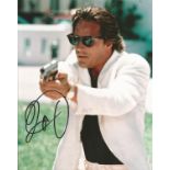 Don Johnson signed 10x8 colour photo. Good Condition. All signed pieces come with a Certificate of