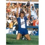 Football Autographed Trevor Francis Photo, A Superb Image Depicting The Birmingham City Striker On