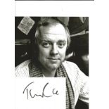 Tim Rice signed white card with 10x8 colour photo. Good Condition. All signed pieces come with a