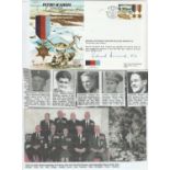 Commemorative FDC JS50, 45, 12A 'Victory in Europe 8 May 1945. Signed by 2nd Lieutenant Richard