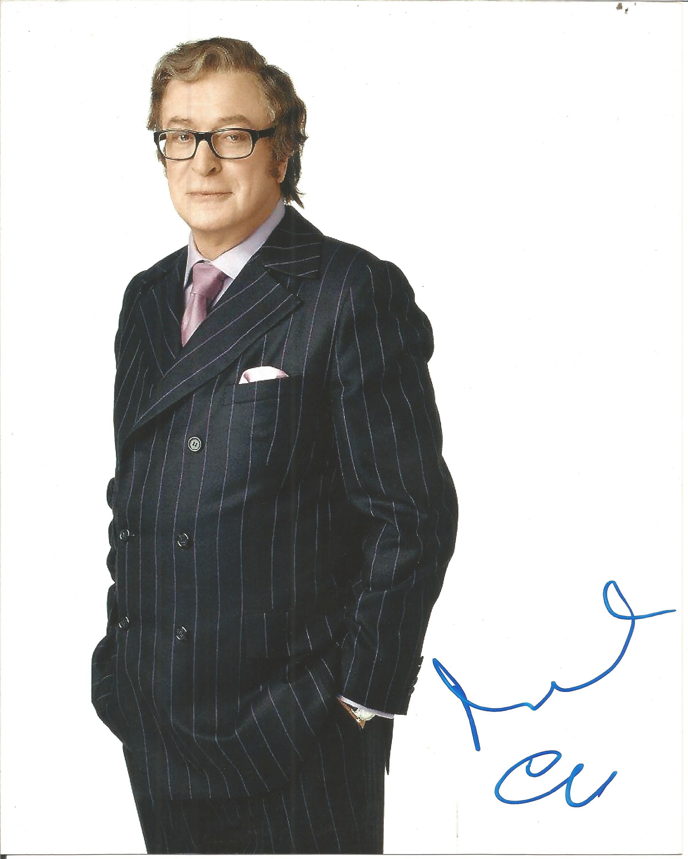 Michael Caine signed 10x8 colour photo. Good Condition. All signed pieces come with a Certificate of