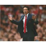 Unai Emery Signed Arsenal 8x10 Photo. Good Condition. All signed pieces come with a Certificate of