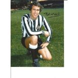 Bobby Moncur 10x8 Signed Colour Photo Pictured In Newcastle United Kit. Good Condition. All signed