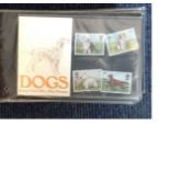 Collection of Mint GB Presentation packs in half sized green Album includes 50 packs all in original