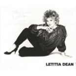 Letita Dean signed 10x8 black and white photo. Good Condition. All signed pieces come with a