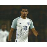 Dominic Solanke Signed England 8x10 Photo. Good Condition. All signed pieces come with a Certificate