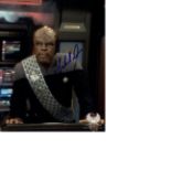 Michael Dorn Star Trek hand signed 10x8 photo. This beautiful hand-signed photo depicts Michael Dorn