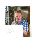 Edwyn Collins signed album page with 10x8 colour photo. Good Condition. All signed pieces come