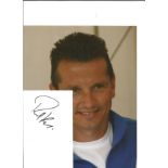 Richard Krajicek signed white card with 10x8 colour photo. Good Condition. All signed pieces come