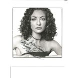 Rebecca Gayheart signed 10x8 black and white photo. Good Condition. All signed pieces come with a