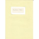 Rowland Hilder signed label stuck to card. Marine and landscape artist. 28, 6, 1905 - 21, 4, 1993.