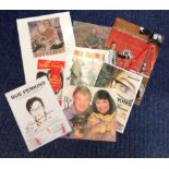 Comedy signed collection. 8 items, assorted flyers and magazine photos. Includes Martin Clunes, Dawn