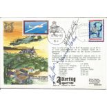 R. A. F. E. S. Aldertag 19-August-1940 signed RAF cover No 8 of 9. Reflown in BAC-111, G-BDAS from
