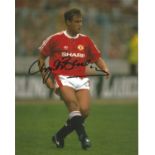 Clayton Blackmore Signed Manchester United 8x10 Photo. Good Condition. All signed pieces come with a