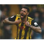 Andre Gray Signed Watford 8x10 Photo. Good Condition. All signed pieces come with a Certificate of