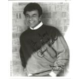 Johnny Mathis signed 10x8 black and white photo. Dedicated. Good Condition. All signed pieces come